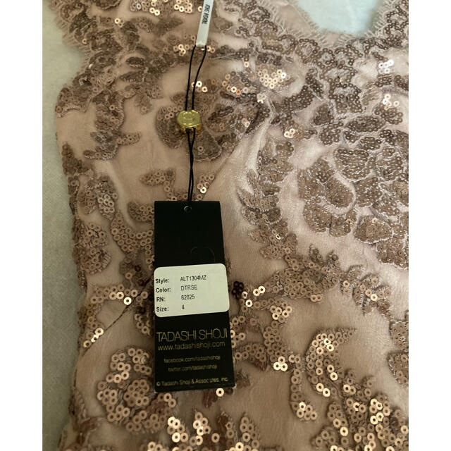 TADASHI SHOJI - TADASHI SHOJI スパンコール刺繍 ドレスワンピースの