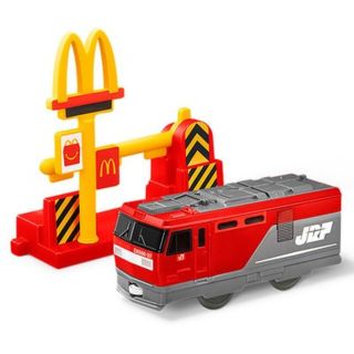 マクドナルド(マクドナルド)のハッピーセット プラレール EH500金太郎＋マクドナルド踏切(電車のおもちゃ/車)