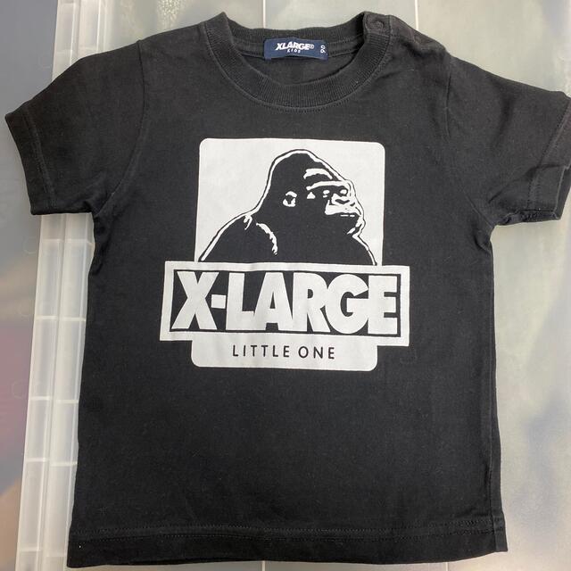 XLARGE(エクストララージ)のミャー様専用　エクストララージ】　ブラック90サイズ キッズ/ベビー/マタニティのキッズ服男の子用(90cm~)(Tシャツ/カットソー)の商品写真