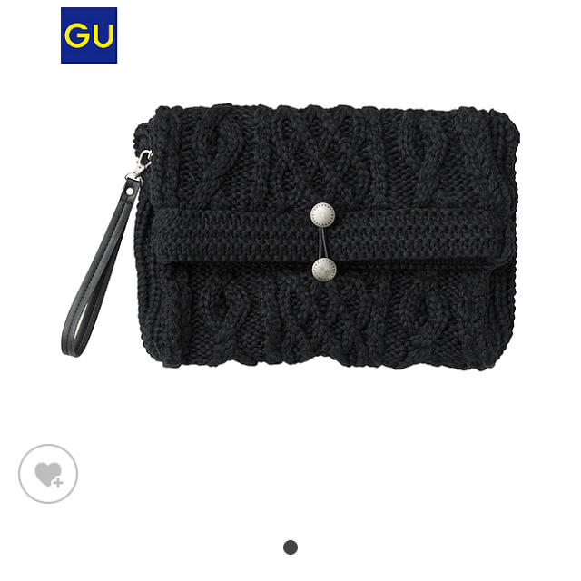GU(ジーユー)のニットクラッチバッグ レディースのバッグ(クラッチバッグ)の商品写真