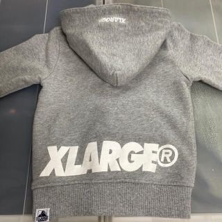 エクストララージ(XLARGE)のエクストララージ】　ジッパー　パーカー　グレー(ジャケット/上着)