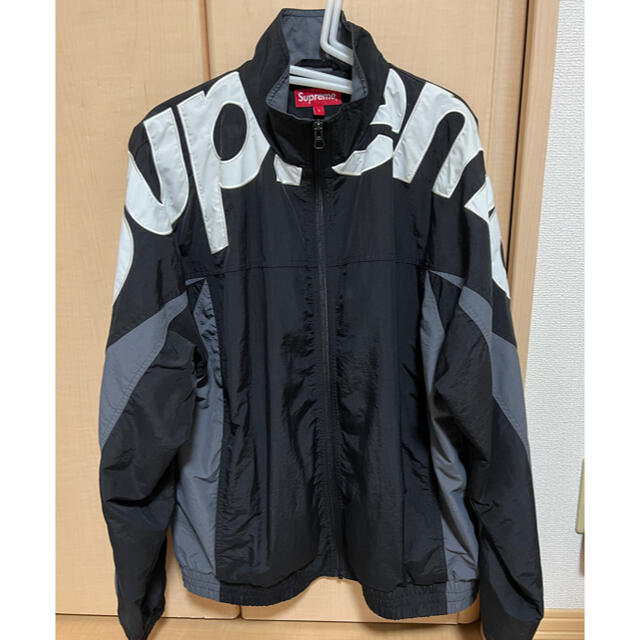 Supreme Shoulder Logo Track Jacket 黒　L