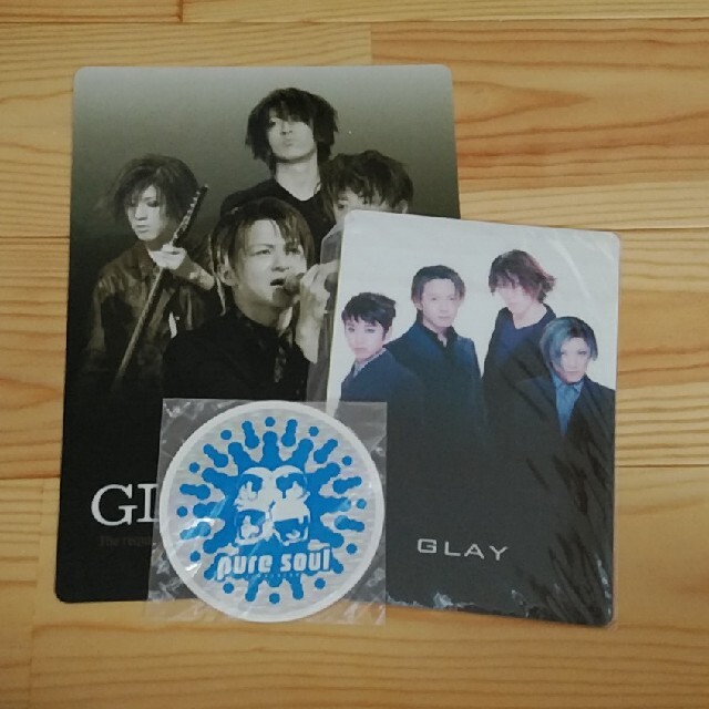 GLAY　ステッカー puresoul と下敷きのセット エンタメ/ホビーのタレントグッズ(ミュージシャン)の商品写真