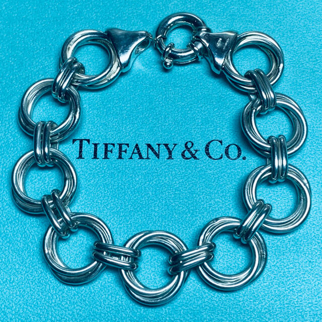 VINTAGE TIFFANY ティファニー ダブル リング ブレスレット www ...