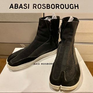 マルタンマルジェラ(Maison Martin Margiela)の【箱付】Abasi Rosboroughキャンパス生地ジップアップ足袋スニーカー(スニーカー)