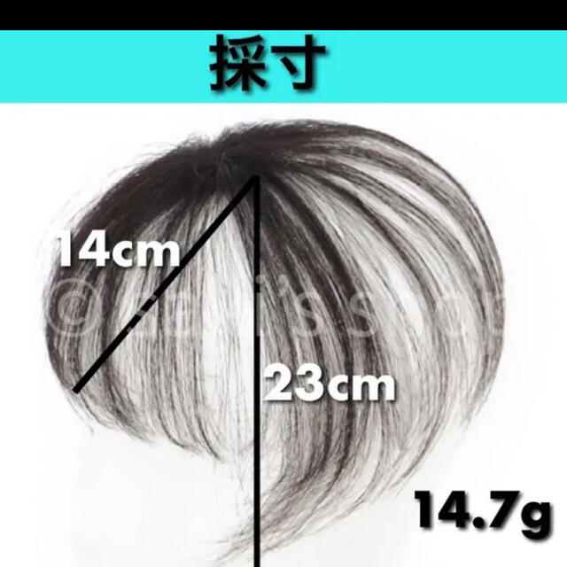 ヘアピース　ナチュラルブラック レディースのヘアアクセサリー(その他)の商品写真