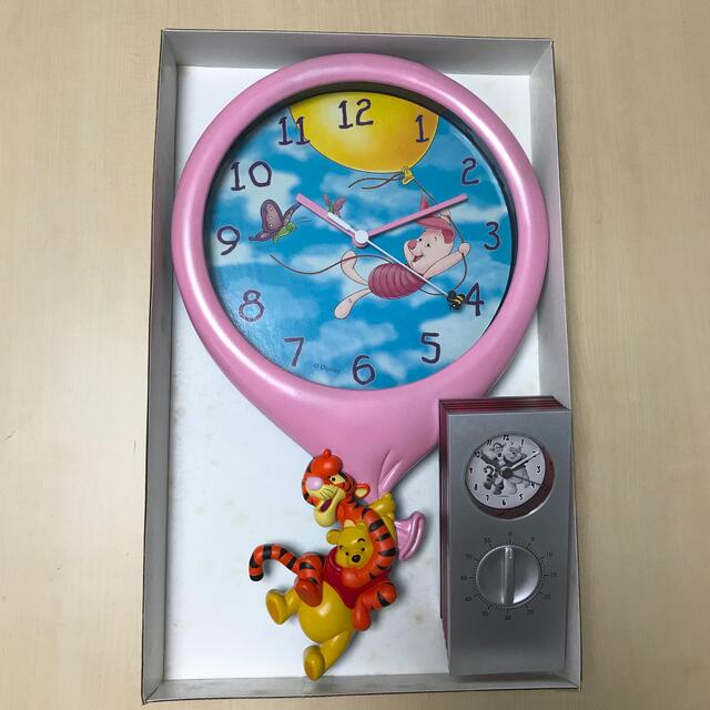 Disney クマのプーさん 掛け時計アラームロック