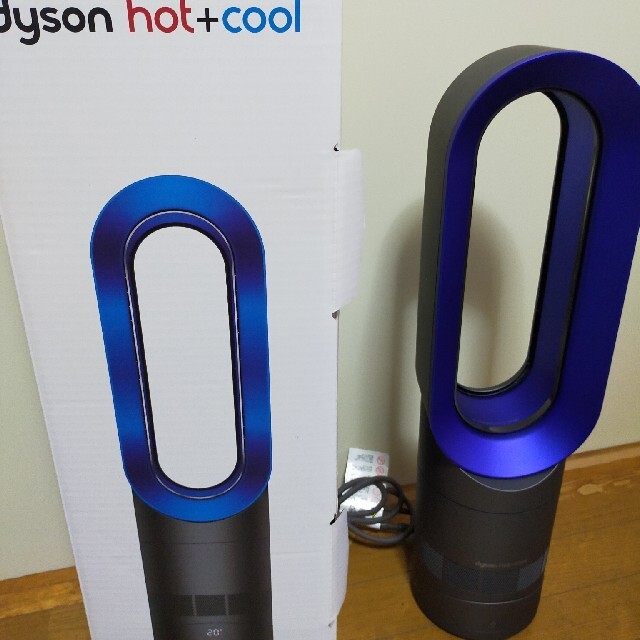 Dyson AM09 Fan Heater, Iron/Blue by Dyso 冷暖房/空調 冷暖房/空調