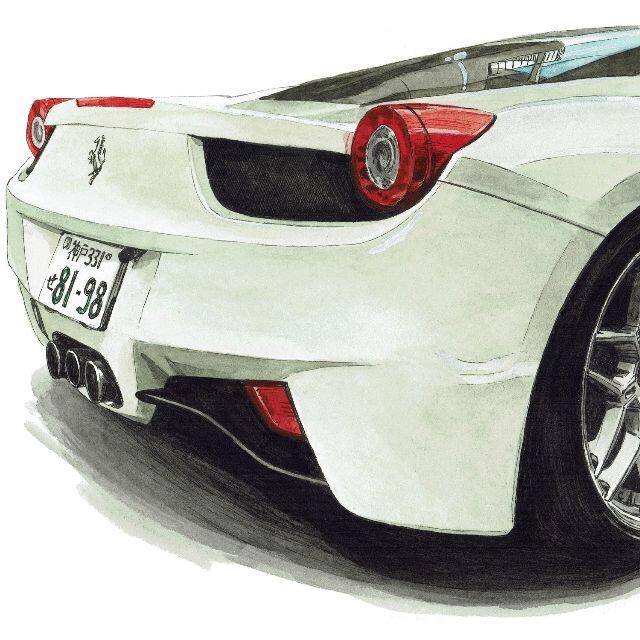 GC-1907フェラーリ458限定版画サイン額装作家平右ヱ門 3