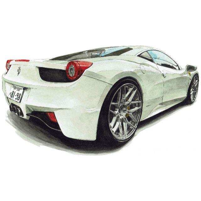 GC-1227フェラーリ458Italia限定版画直筆サイン額装●作家平右ヱ門