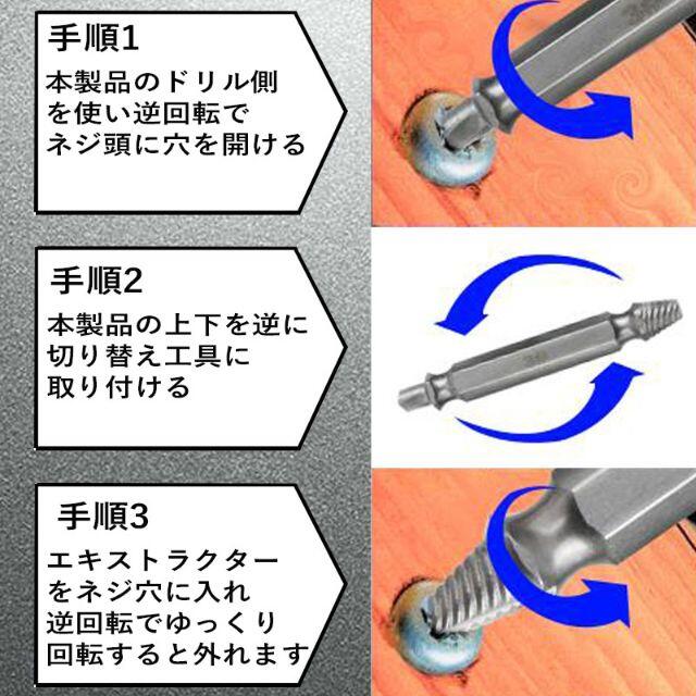 ネジ外し ネジ はずし ビット なめた バカ つぶれた エキストラクター 工具 | inset.edu.ar