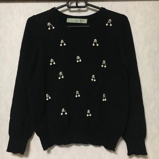 ドットアンドストライプスチャイルドウーマン(Dot&Stripes CHILDWOMAN)のdot&stripes さくらんぼニット🍒(ニット/セーター)