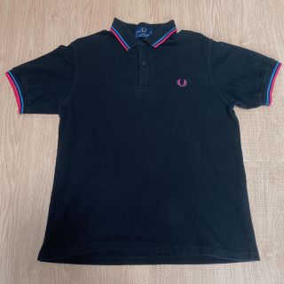 フレッドペリー(FRED PERRY)のフレッドペリーメンズポロシャツブラックLワンポイント(ポロシャツ)