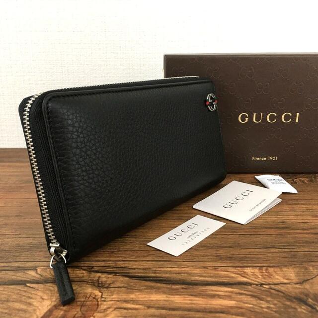 未使用品 GUCCI 長財布 インターロッキング シェリー 70