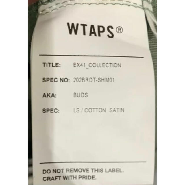 WTAPS BUDS 2020AW  サイズS