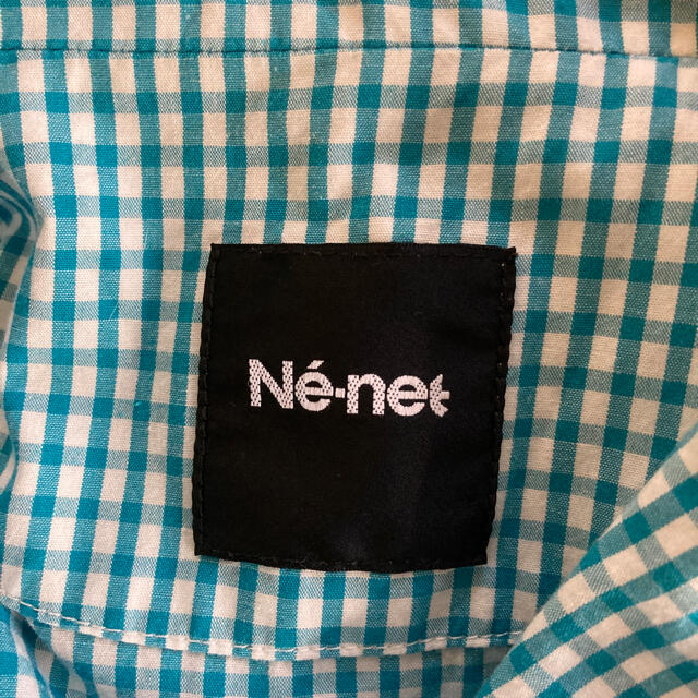 Ne-net(ネネット)のNE-NET ネネット ネコの刺繍チェックジャケットM レディースのジャケット/アウター(テーラードジャケット)の商品写真