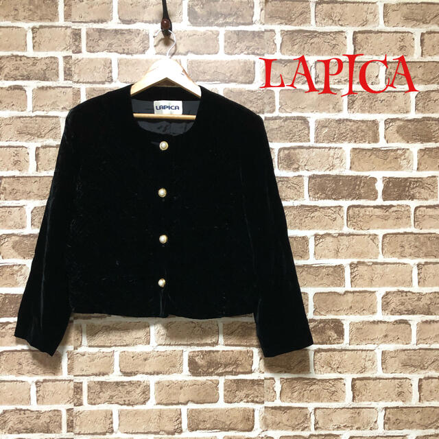 ❤LAPICA ラピカ❤ ピーコート ボレロ風 ブラック 黒 〈11〉 秋 冬 レディースのジャケット/アウター(ピーコート)の商品写真