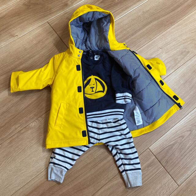 PETIT BATEAU(プチバトー)のプチバトー　3点セット キッズ/ベビー/マタニティのベビー服(~85cm)(ジャケット/コート)の商品写真