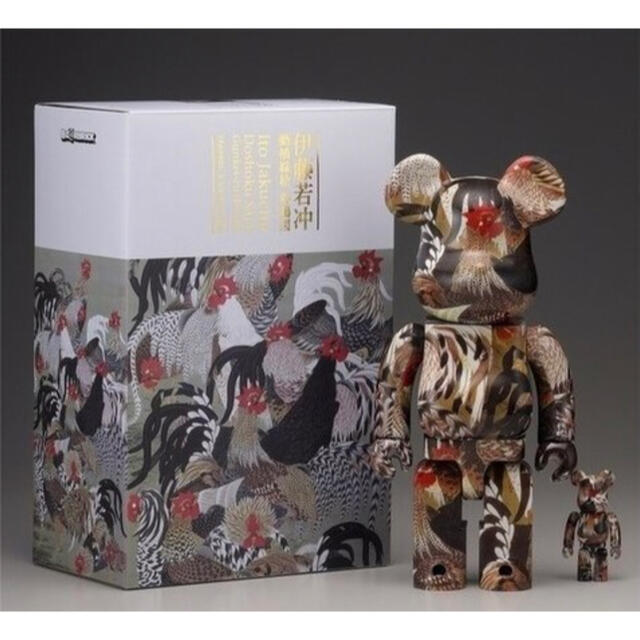 BE@RBRICK 伊藤若冲「群鶏図」100% & 400%フィギュア