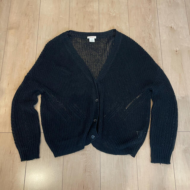 Ron Herman(ロンハーマン)のdemylee linen knit cardigan black レディースのトップス(カーディガン)の商品写真