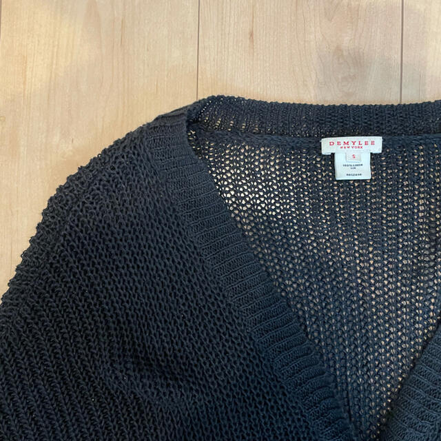 Ron Herman(ロンハーマン)のdemylee linen knit cardigan black レディースのトップス(カーディガン)の商品写真