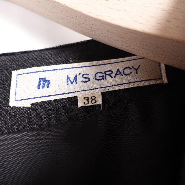 M'S GRACY(エムズグレイシー)のM'S GRACY　ワンピース　レディース　ブラック/ホワイト レディースのワンピース(ひざ丈ワンピース)の商品写真