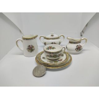 ミニチュア コールポート coalport ウェッジウッド アンティーク カップ WEDGWOOD - ミニチュア コールポート coalport ウェッジウッド