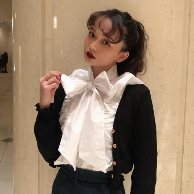 snidel♡♥新品未使用タグ付き♡フリル リボン ブラウス-