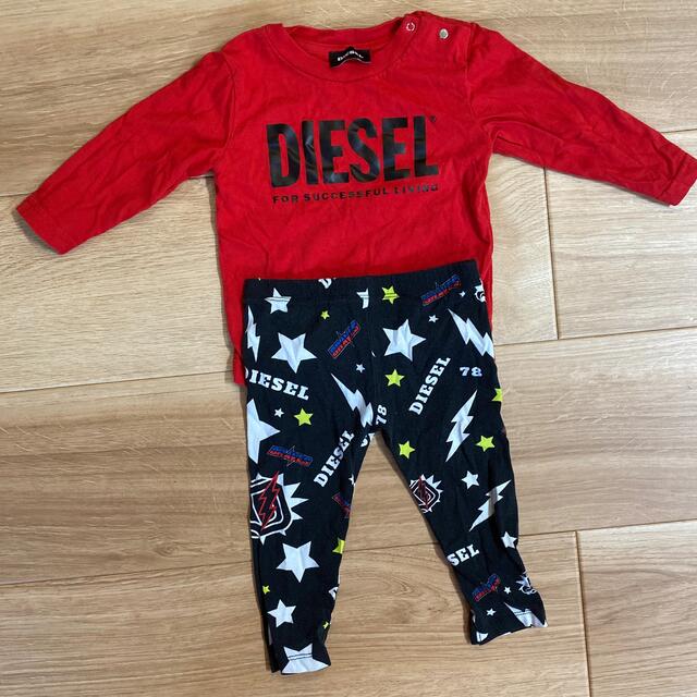 DIESEL(ディーゼル)のDIESEL 2点セット キッズ/ベビー/マタニティのベビー服(~85cm)(Ｔシャツ)の商品写真