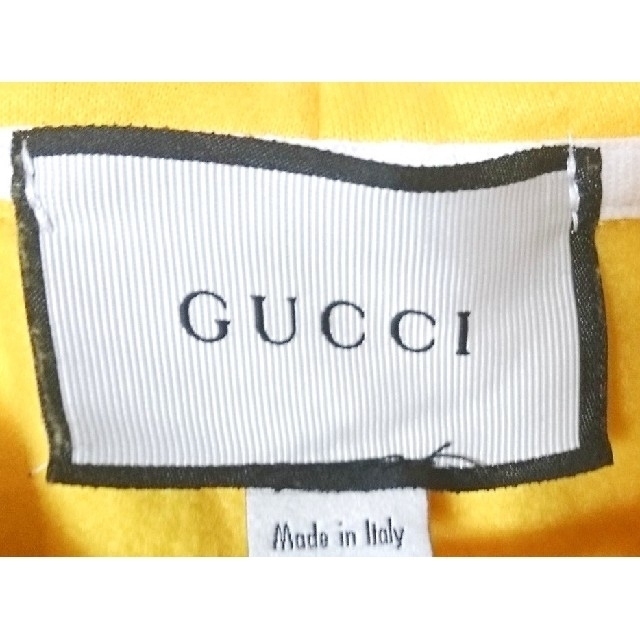 Gucci(グッチ)のフーディー GUCCI 黄色 XL ココ・キャピタン 手書きメッセージ メンズのトップス(パーカー)の商品写真