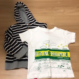 プチバトー(PETIT BATEAU)のrinrin 様専用です。プチバトー・ボーダーパーカーとオジコTシャツ(Tシャツ/カットソー)