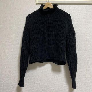 エイチアンドエム(H&M)のH&M チャンキーニット　ブラック(ニット/セーター)