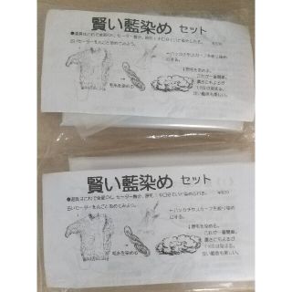 賢い藍染めセット 染色 2個セット(その他)