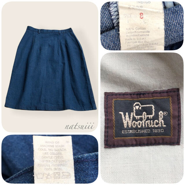 vintage old Woolrich . デニム タイトスカート USA製 4