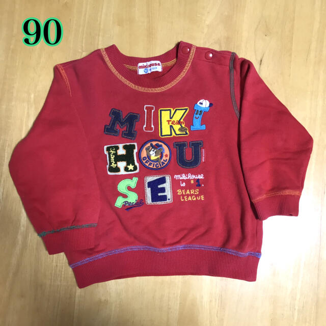 mikihouse(ミキハウス)のミキハウス  レトロ　トレーナー　90  男の子 キッズ/ベビー/マタニティのキッズ服男の子用(90cm~)(ジャケット/上着)の商品写真