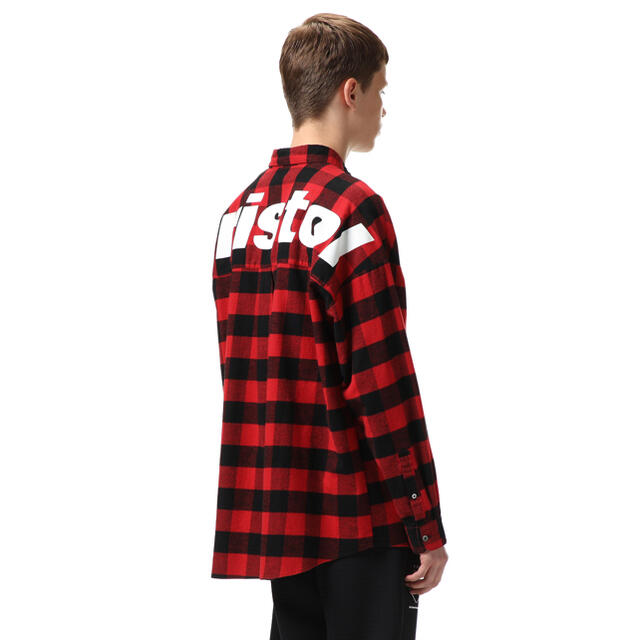 L FCRB BIG LOGO FLANNEL BAGGY SHIRT レッド | www.innoveering.net