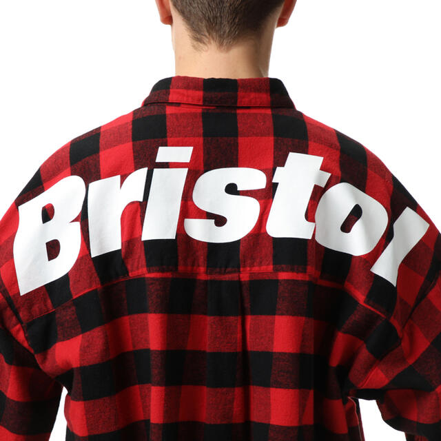 L FCRB BIG LOGO FLANNEL BAGGY SHIRT レッド | www.innoveering.net