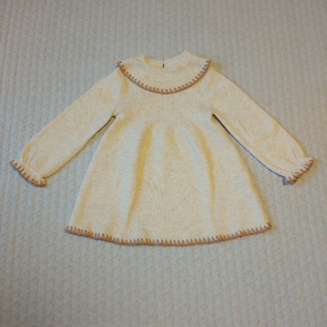 ZARA KIDS(ザラキッズ)のザラキッズ　ニットワンピース　86 キッズ/ベビー/マタニティのベビー服(~85cm)(ワンピース)の商品写真