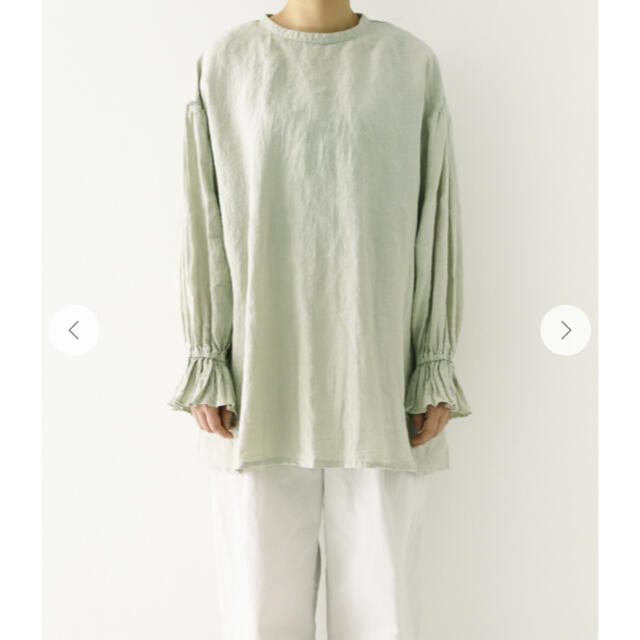 再入荷格安 ヤフオク! - 完売 nest robe リネン近江晒しラッフル袖