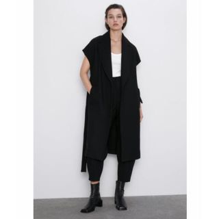 美品　ZARA ベルト付きベスト　ジレ　コート　ジャケット