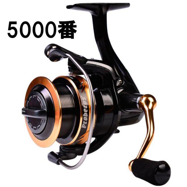 送料無料 フィッシング リール 5000番 6+1BB 5.0:1 淡水 海釣り