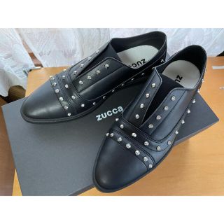今期31900円 ZUCCa スタッズスニーカー スニーカー ブラック M