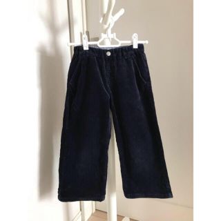 グローバルワーク(GLOBAL WORK)のキッズ:ガウチョパンツ(120-130) コーデュロイ　ネイビー(パンツ/スパッツ)