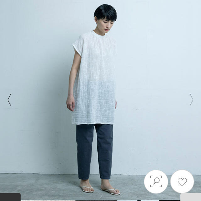 信頼も高い 中川政七商店 かや織×富山の刺繍チュニック チュニック