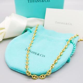 ティファニー(Tiffany & Co.)の極希少 美品 ティファニー ゴールド リンク ネックレス チェーン YD33(ネックレス)