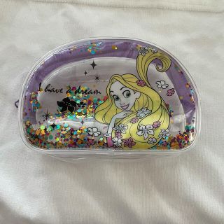 ディズニー(Disney)のラプンツェル　スパークルポーチ　ハーフラウンド型　　美品(ポーチ)