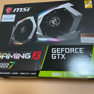 MSI GeForce GTX 1660 Ti GAMING X 返品保証あり(PCパーツ)