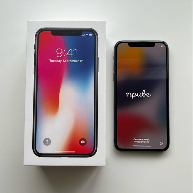 Apple - 【美品】iPhone X Space Gray 256 GB SIMフリーの通販 by