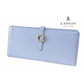 ランバンコレクション(LANVIN COLLECTION)の新品■ランバンコレクション■ヴェルネ フラップ長財布■ブルー￥17600(財布)