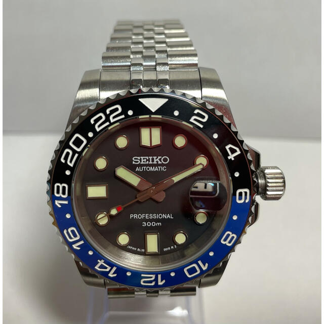 SEIKO セイコー MOD NH35カスタム ダイバー GMT ベゼル黒青 | フリマアプリ ラクマ